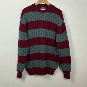 Vintage Roots Grandpa 100% Cotton Hand Framed Sweater Sz L